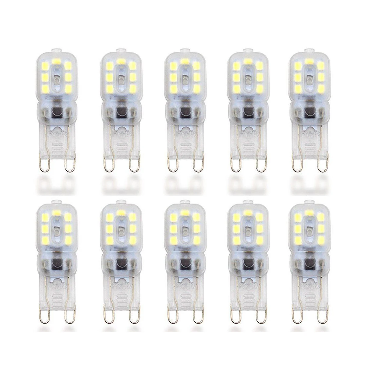 10 X G9 5W LED Dimmable Capsule Bulb Replace Light Lamps AC220 240V