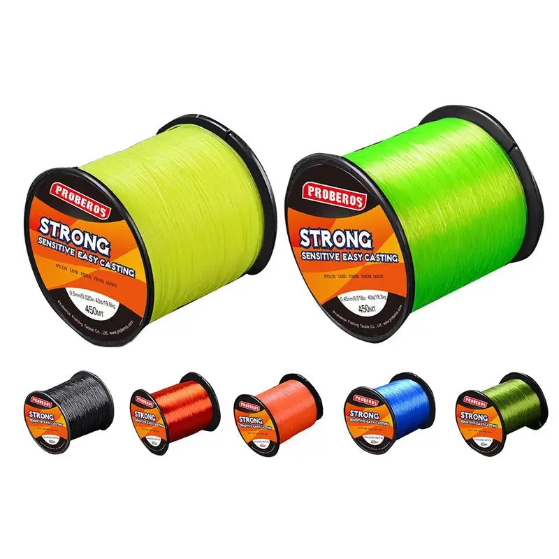 

450M Nylon Line Fishing Line Multifilament Braided Super Strong Rope 34 40 43LB Nylon Fishing Line Rock Fishing Supplies