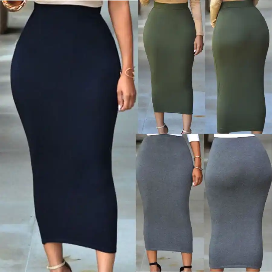 long bodycon skirt outfits