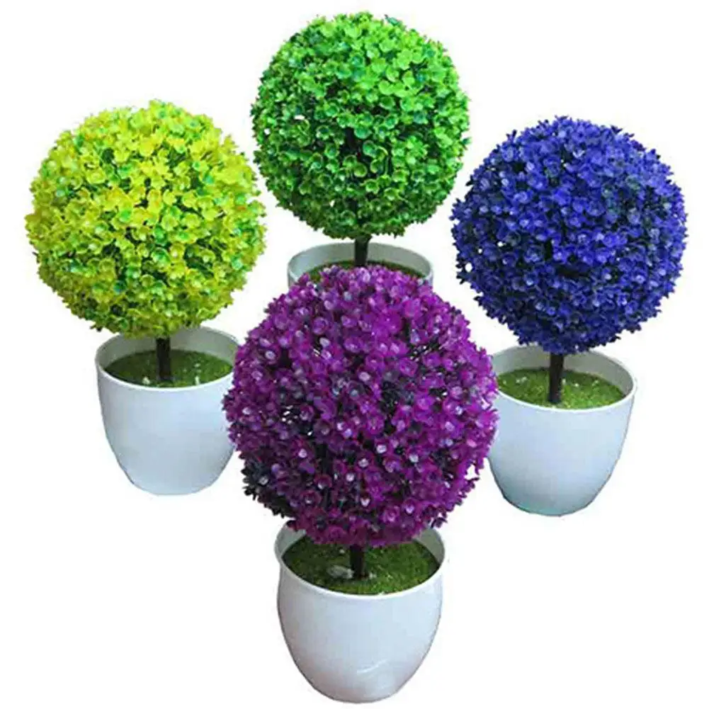 

Adeeing Simulate Pretty Potted Plant Stylish Microlandschaft Home Office Decoration Gift