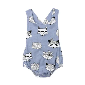 

Summer New Baby Bodysuit Cute Newborn Infant Baby Boy Girl Bodysuit Jumpsuit Clothes Outfit Sleeveless o-neck Cotton 0-18M
