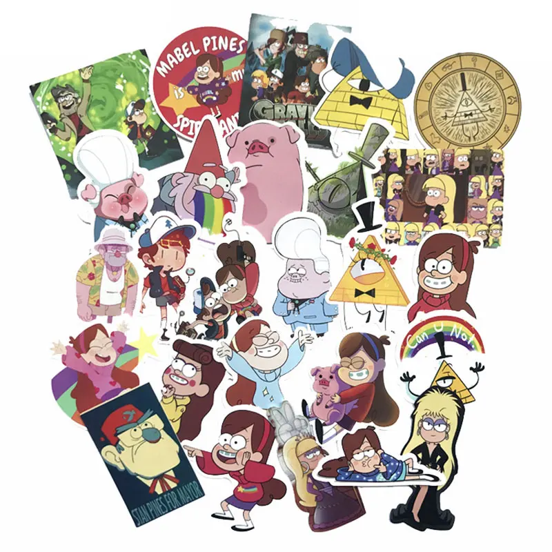 

10/26 PCS Cartoon Girl and Boy Stickers Scrapbook Decoration Waterproof Sticker for Luggage Computer PVC Stickers for Handbook