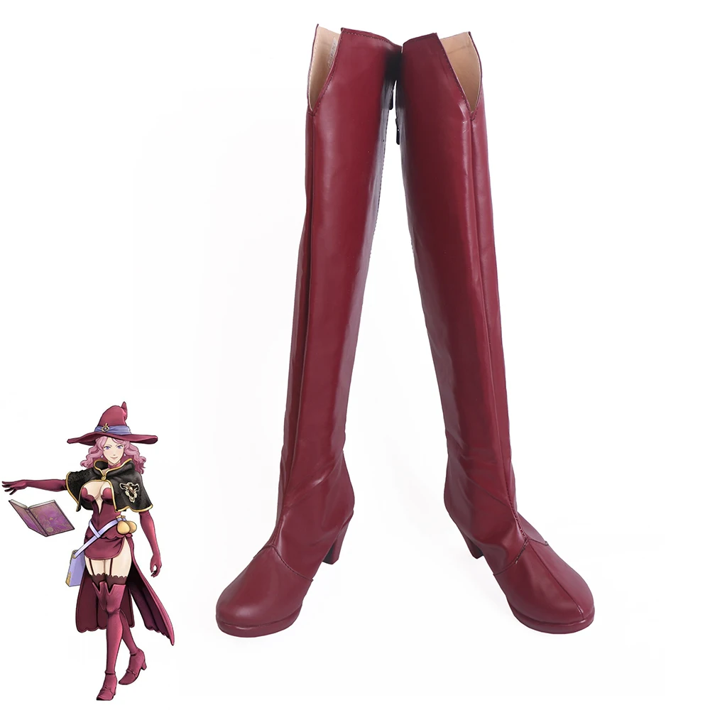 

Black Clover Burakku Kuroba Vanessa Enoteca Cosplay Shoes Women Boots Version 1
