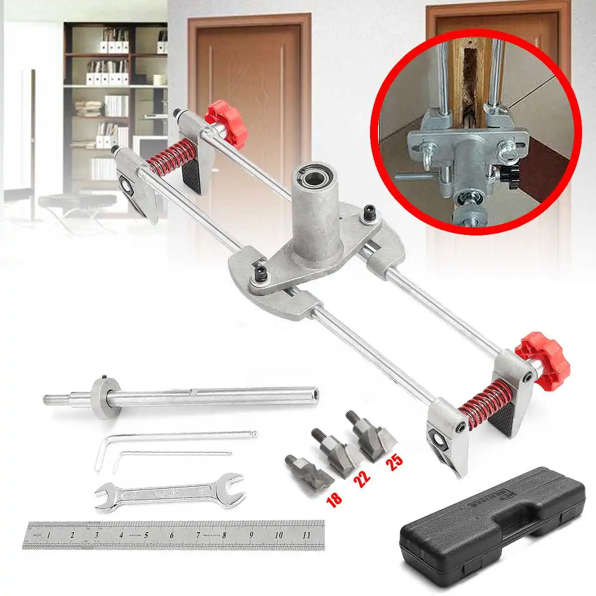Новинка 8 шт. приспособление для дверной рамы зажимной станок DBB Key JIG1 с 3 резаками