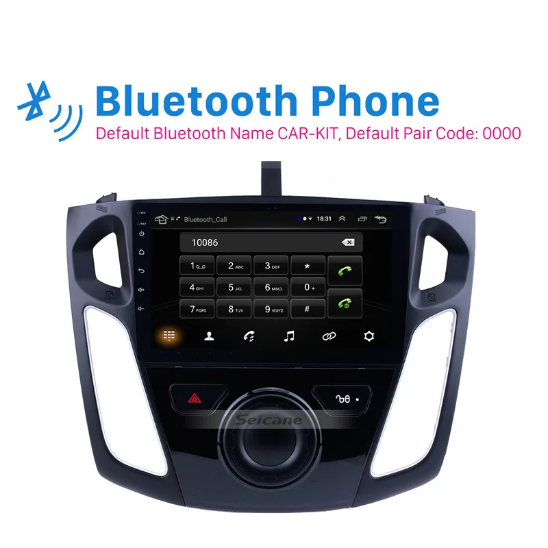 Best Seicane Android 8.1 9 Inch Car Stereo For 2011 2012 2013 2014 2015 Ford Focus Multimedia GPS Player Support TV TPMS DAB+  DVR 1