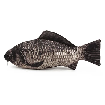

Real Fish-like Zipper Pencil Case Bag Funny Freshwater Fish Pen & Make-up Pouch