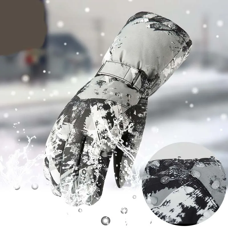 Winter voller finger zipper touch screen männer und frauen winddicht warme fleece bergsteigen ski wasserdichte handschuhe