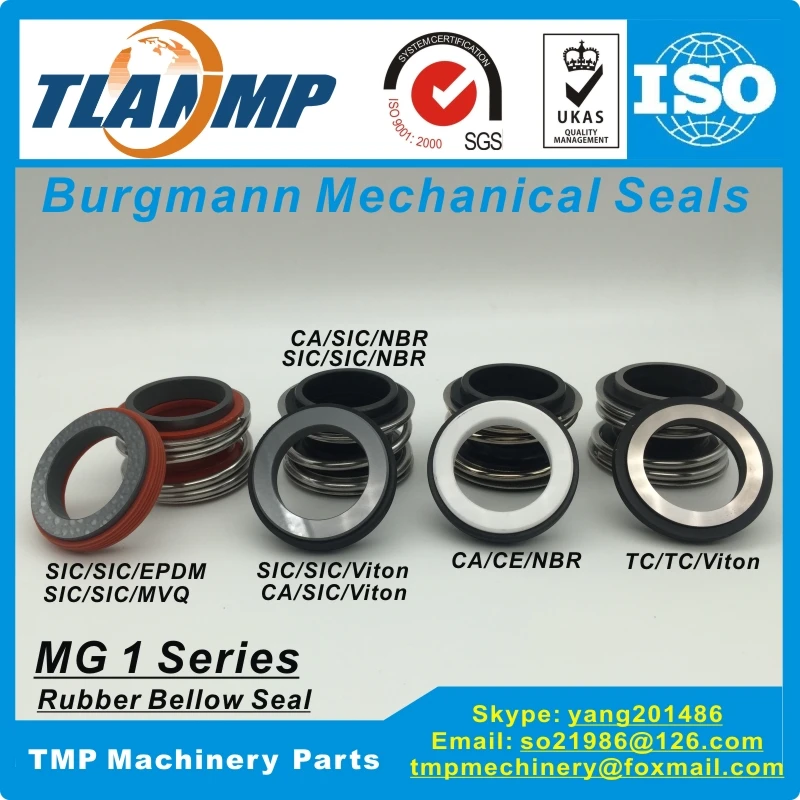 Механические уплотнения для водяных насосов MG1/35 G60 TLANMP Burgmann MG1 35 109 с statonary seat