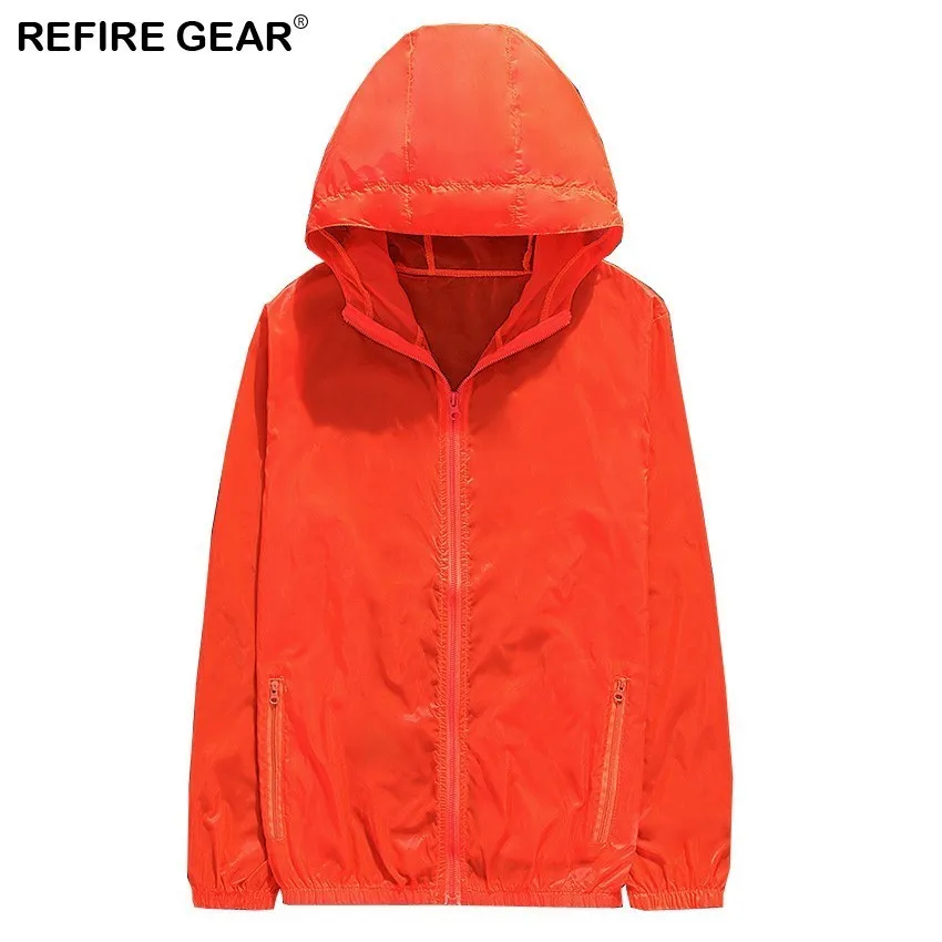 Refire gear Мужская Женская ветровка уличная софтшелл УФ-куртки весна кемпинг