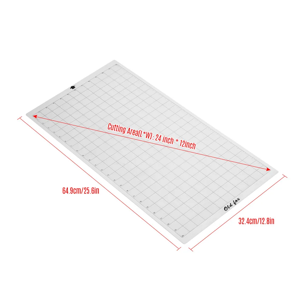 1 шт. коврик для резки прозрачный липкий коврик с измерительной сеткой 12*24 Дюймов для silhouette Cameo Cricut Исследуйте плоттер