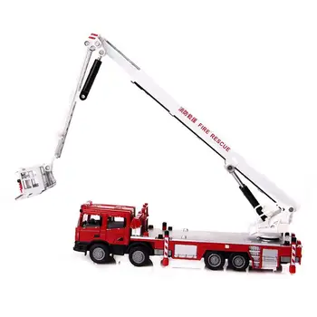 

KDW 1:50 Fire Truck Alloy Model Engineering Ladder Fire Lift Simulation Truck Alloy Diecast Children's Toys Collection Ornaments