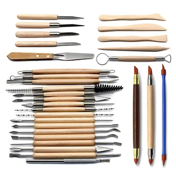 

Pottery Carving Tool Set Modeling Clay Tools 30 Pcs Scrapbooking Carving Knife Precision Cutting Arts Crafts Stainless Steel