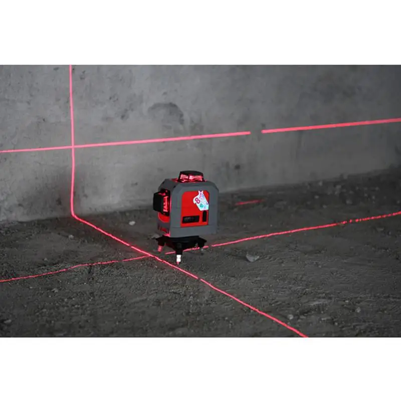 

Outdoor l Measurement Tool Pro 3D 12 Lines Infrared Ray Leveler Horizontal Self-Leveling Cross Line Red Beam Nivel Leveling Tool