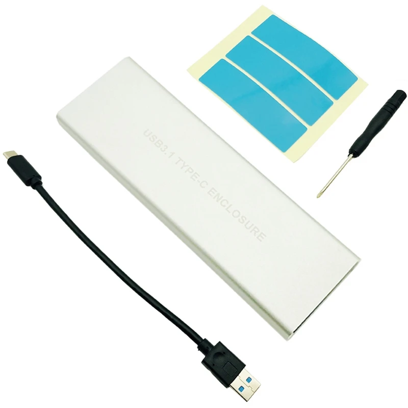 Usb3.1 Hdd чехол Nvme Pcie Hdd корпус M.2 для Usb type C 3,1 M ключ Ssd корпус для жесткого диска внешний мобильный ящик для рабочего стола P