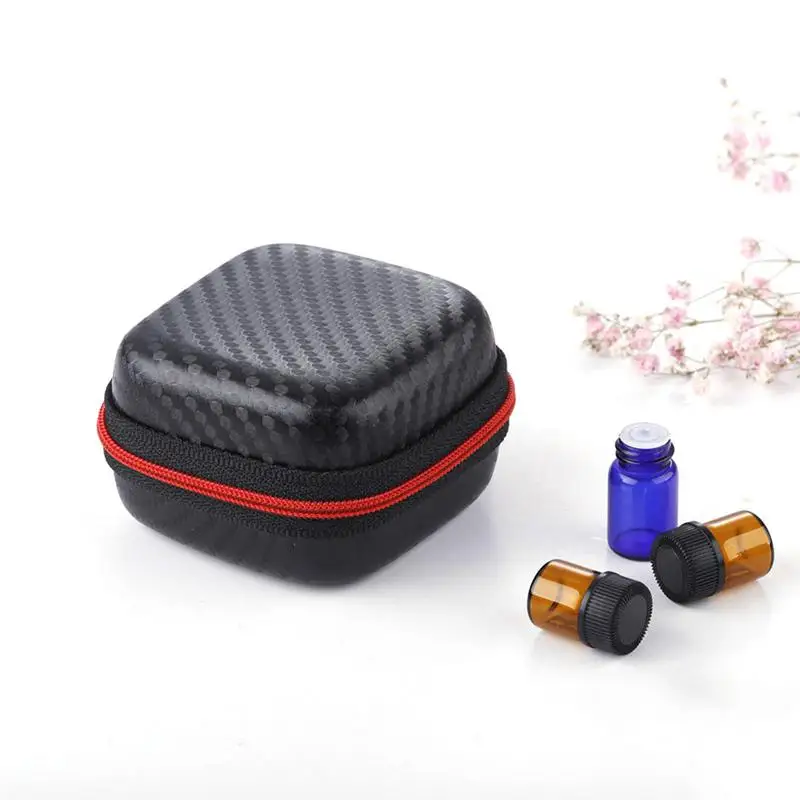 9 المقصورات زيت طبيعي حقيبة التخزين زيت طبيعي المنظم الحقيبة المحمولة السفر العطور مسمار النفط زجاجة جمع حالة