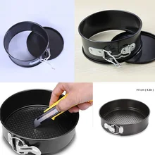 1 шт. черная идеальная производительность алюминиевая круглая форма для кекса шифоновая форма для торта Форма для выпечки съемная нижняя форма для торта инструмент