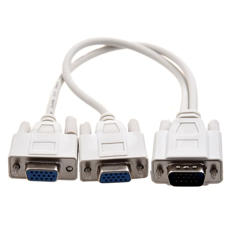 جديد 1 قطعة إلى 2 مراقبين SPLITTER CABLE FOR VGA الفيديو ل PC أو الكمبيوتر المحمول إلى أجهزة عرض متعددة ، شاشات LCD عرض الفيديو أنظمة جديد 1 قطعة إلى 2 مراقبين SPLITTER CABLE FOR VGA الفيديو ل PC أو الكمبيوتر المحمول إلى أجهزة عرض متعددة ، شاشات LCD عرض الفيديو أنظمة
