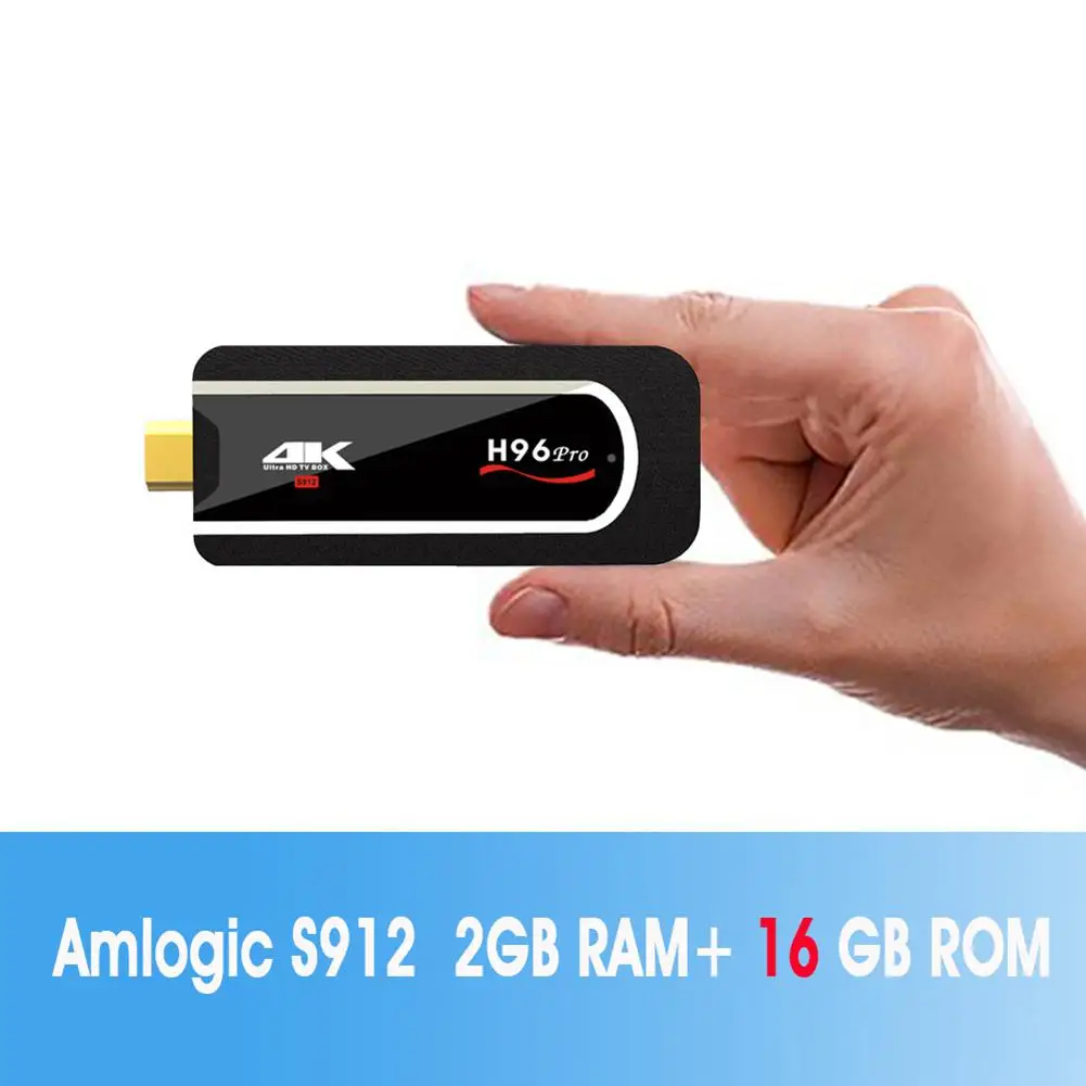 2G/16G TV Stick H96 Pro H2 Android 7.1 TV Box Mini PC Amlogic S912 Octa-core 64 Bit True 4K HDR TV Dongle Smart TV Box r20
