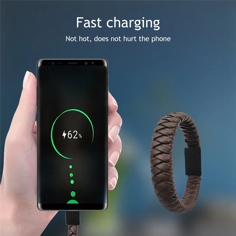 سوار كابل يو اس بي نوع C المصغّر usb ل فون سامسونج كابل شحن ونقل بيانات تزامني لهواوي Xiaomi الهاتف المحمول كابل