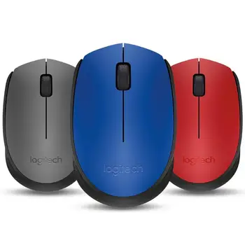 Беспроводная мышь Logitech M170 2,4 GHz 1000 точек/дюйм с нано-приемником, мини-мышь для ПК, ноутбука, Однообъективная офисная домашняя компьютерная мы...