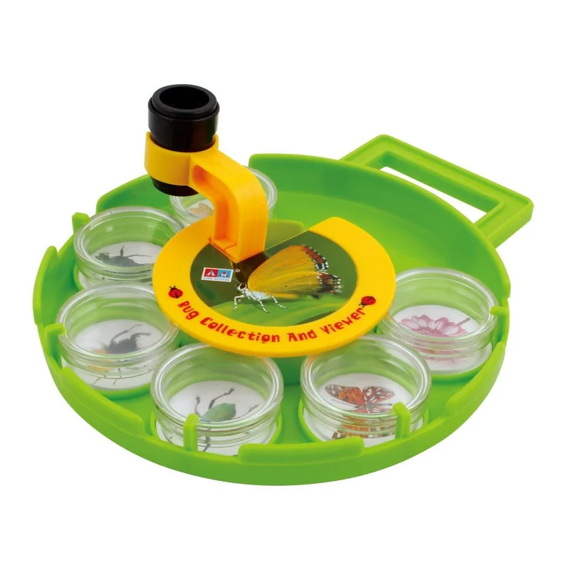 Learning with Fun Microscope Insect Bug Collection and View Box Magnifying Glass Children Kids Gift Present Nature Outdoor