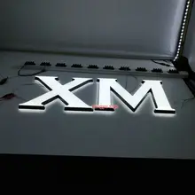 Letreros vintage de fábrica mini pantalla led de publicidad iluminada acrílica