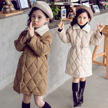 

2018 Korean New Pattern Children's Garment Cotton-padded Winter Thickening Cotton Loose