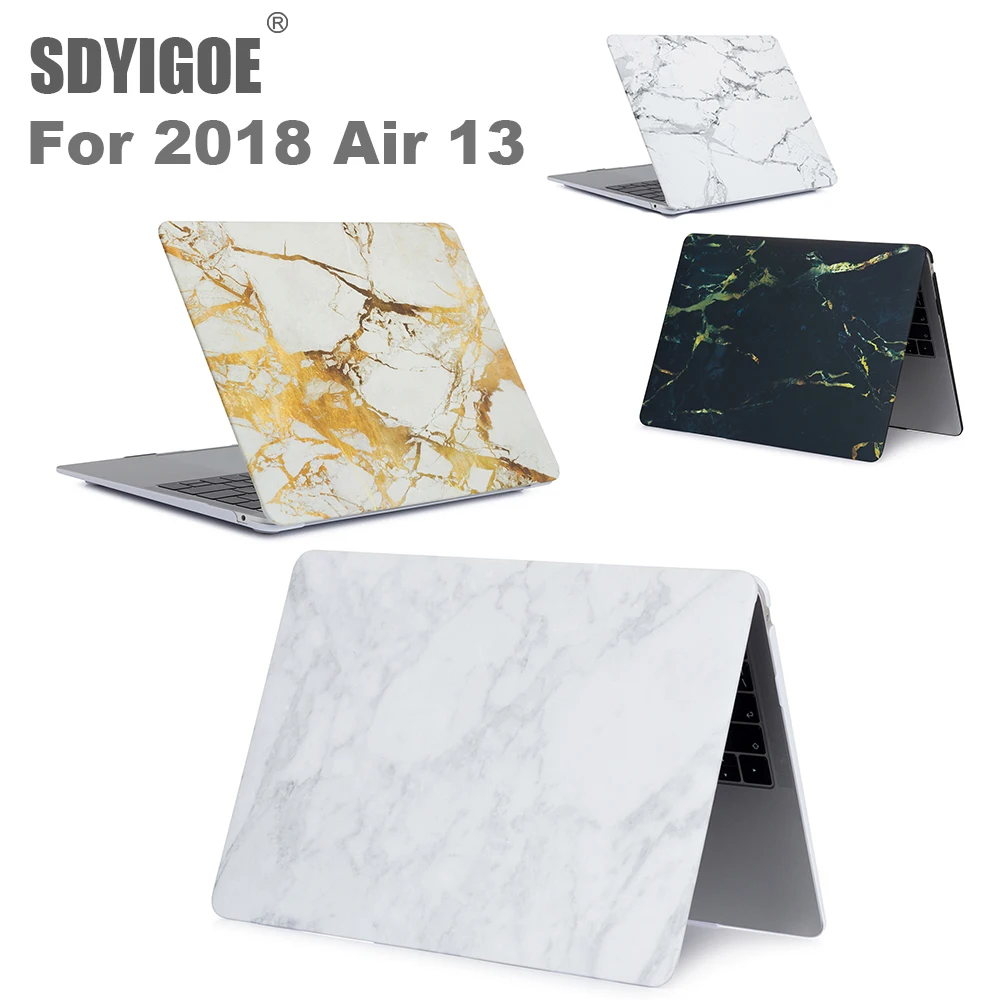 Защитный чехол с мраморным рисунком для MacBook Air 13 дюймов A1932 A2179 защитный