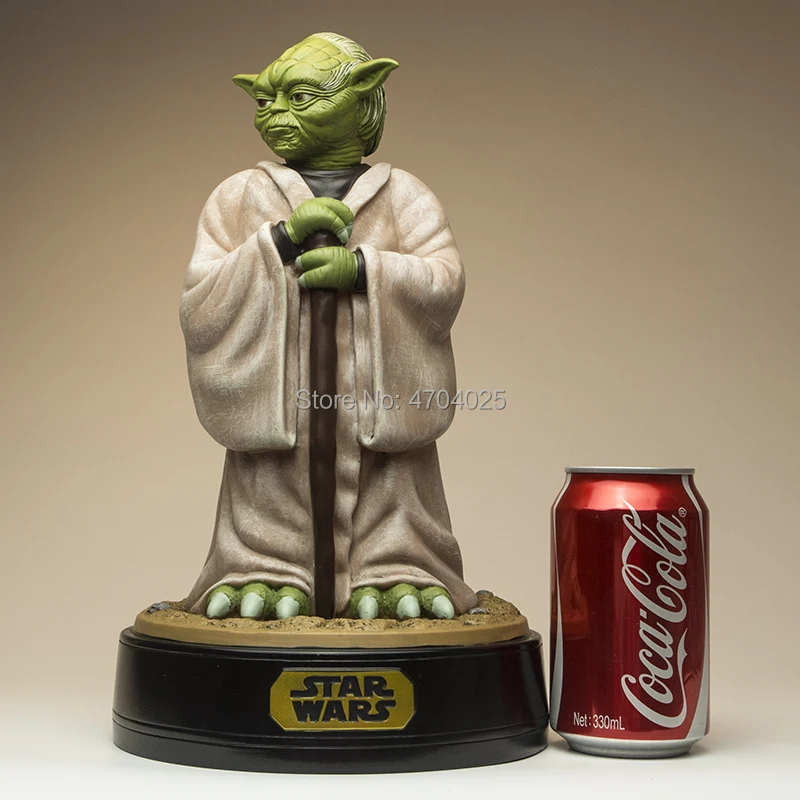 

Free Shipping Original Star Wars 33cm Master Yoda Action Figures model Coin storage tank toys Doll Kid gift