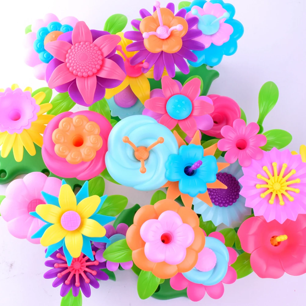 46 шт. букет Цветочная композиция сад игровой набор красочные искусства цветок DIY игрушки для девочек детей ремесленные игрушки