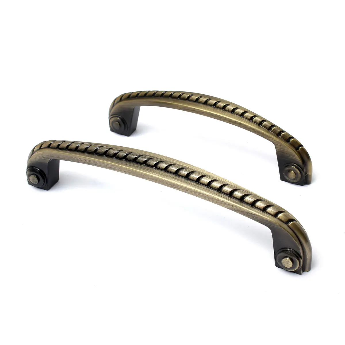 

Retro Zinc Satin Nickel Door Drawer Handle Pull Knob European Style Cabinet Cupboard Knobs Pull Handle Hardware 96mm/128mm