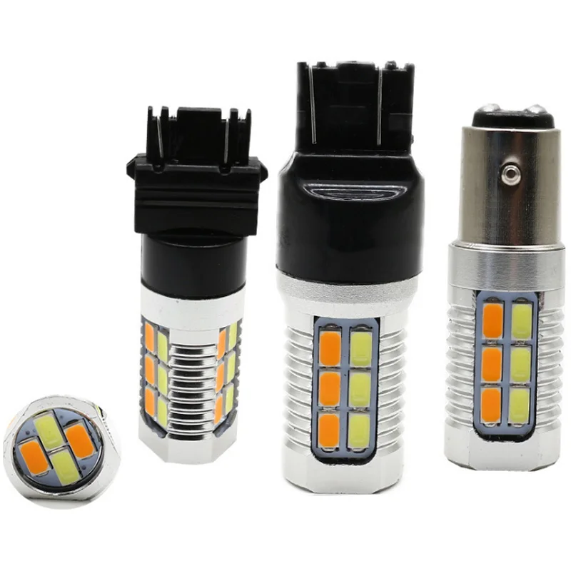 

22 SMD T20 7443 T25 3157 LED dual Switchback 5630 LED Brake light For Turn Signal Brake Backup DRL Lights Reverse Parking Light