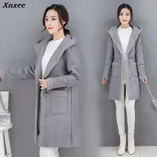 Xnxee пальто из искусственного меха женская зимняя куртка повседневные толстовки с длинным рукавом из овечьей шерсти пальто женское пальто размера плюс 3XL