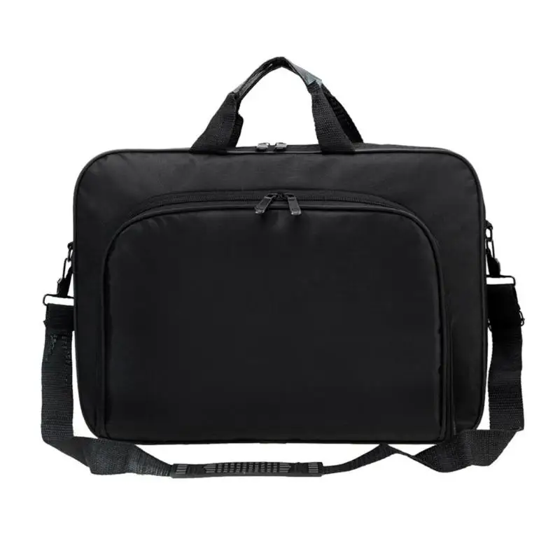 

ALLOYSEED Business Portable Unisex Nylon Computer Handbags Zipper Shoulder Laptop Simple Bags Briefcase Black 400 X 290 X 55mm