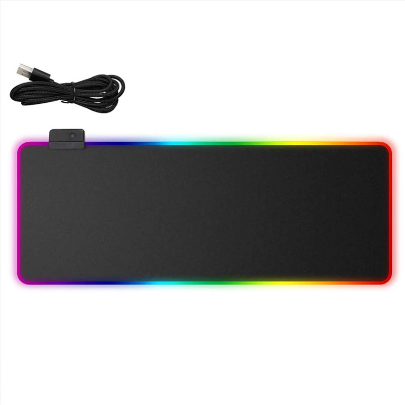 

STAR RGB Led Mouse Pad Large Mouse Pad USB Wired Lighting Gaming Mousepad Non-slip 7 Colors Choices For PC Computer Laptop