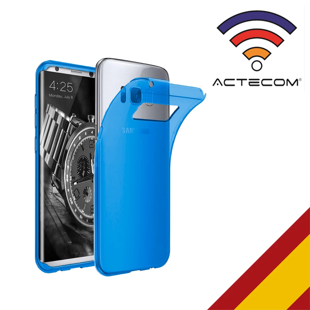 Ультратонкий гелевый Чехол ACTECOM для SAMSUNG S8 Blue | Мобильные телефоны и аксессуары