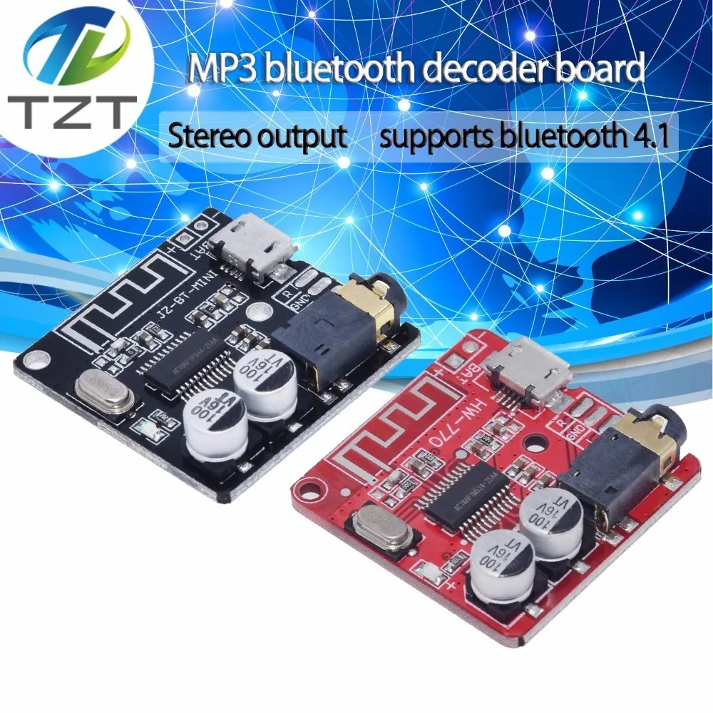

Bluetooth Audio Receiver board Bluetooth 4.1 mp3 lossless decoder board Wireless Stereo Music Module 3.7-5V