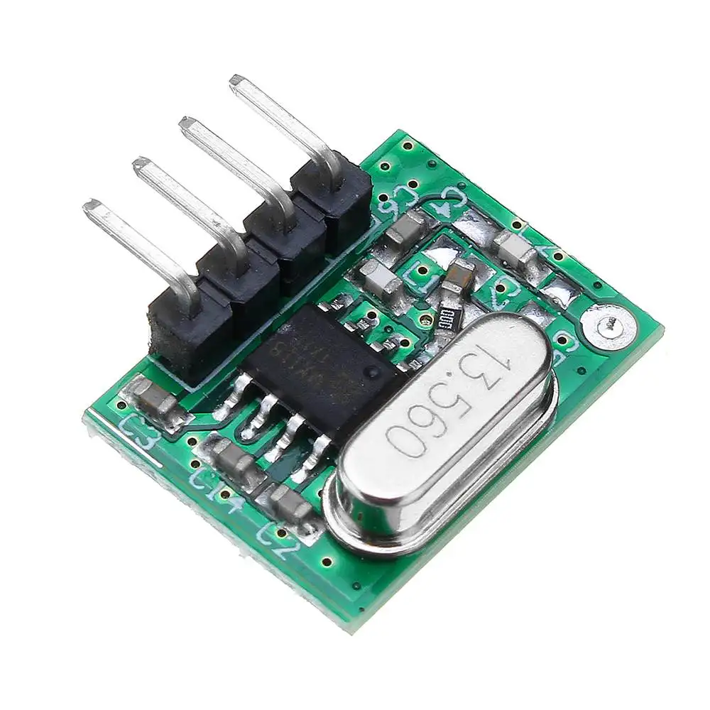

LEORY 1PC 433MHz RF Transmitter Module Wireless Remote Control ASK/OOK for Smart Home Control Modules