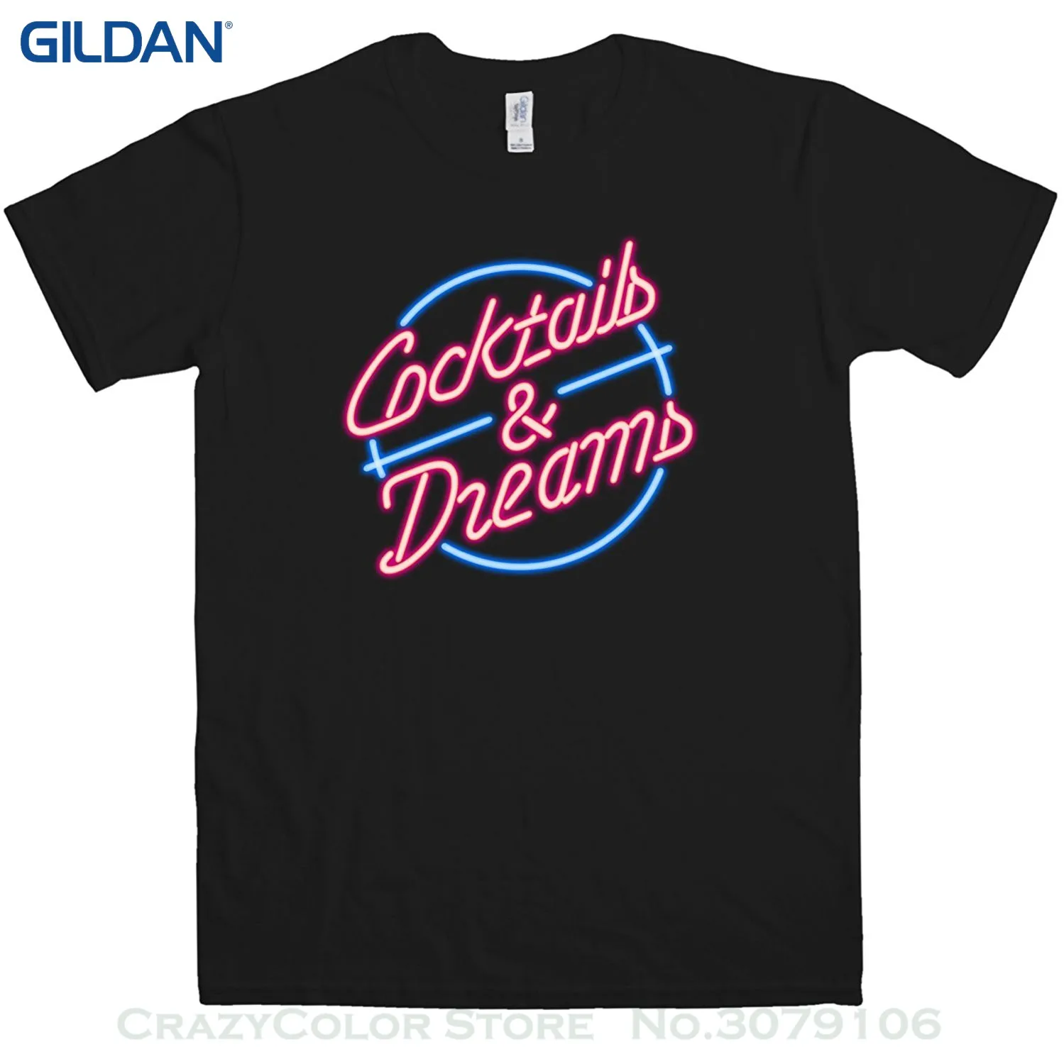 Personalized T Shirt Custom Mens - Cocktails And Dreams Logo 8ball Originals Tees |