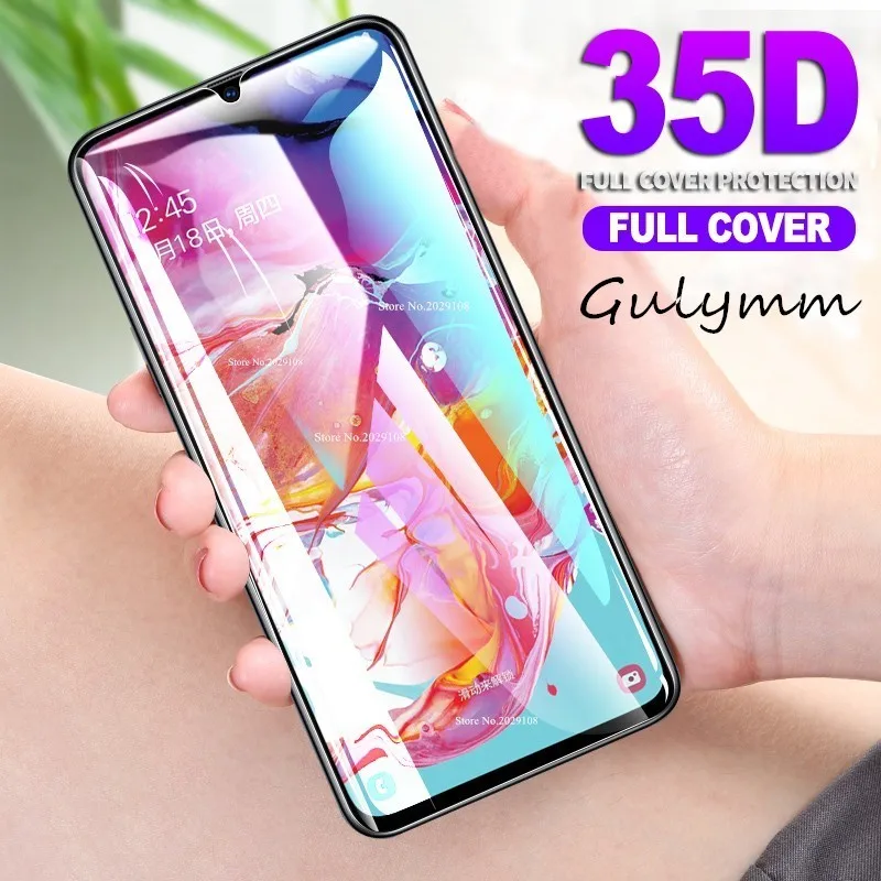 

35D Full Cover Glass On The For Samsung Galaxy A 10 20 30 40 50 60 70 80 90 2019 Protective Glass For Samsung J6 J4 Plus Film