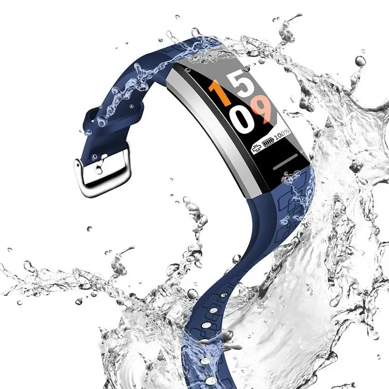 V1 Smart Watch IP67 Waterproof Tempered Glass Activity Fitness Tracker Heart Rate Blood Oxygen Monitor BRIM Men Women Smartwatch