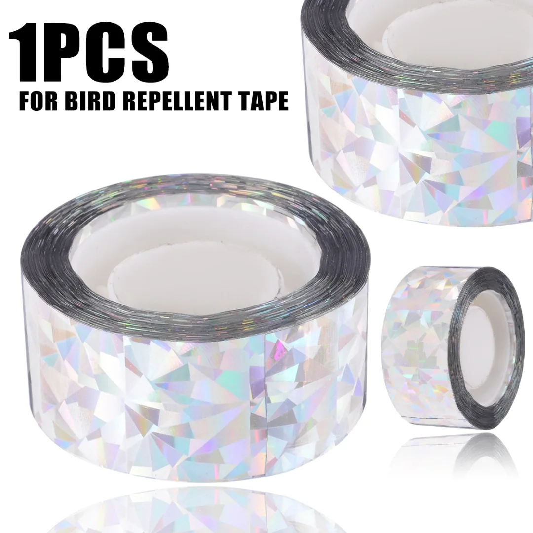 

1Pcs Bird Repeller Ribbon Deterrent Tapes Bird Scare Tape Audible Repellent Fox Pigeons For Garden Tool