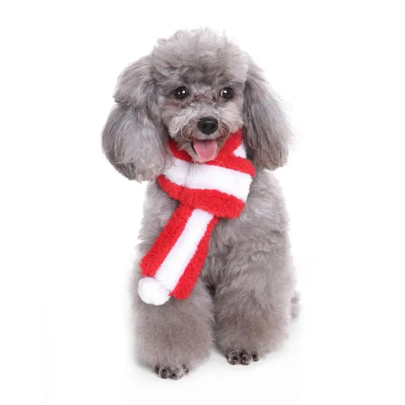 Christmas Dog Scarves Soft Warm Scarf Puppy Dogs Birthday Neck Collar