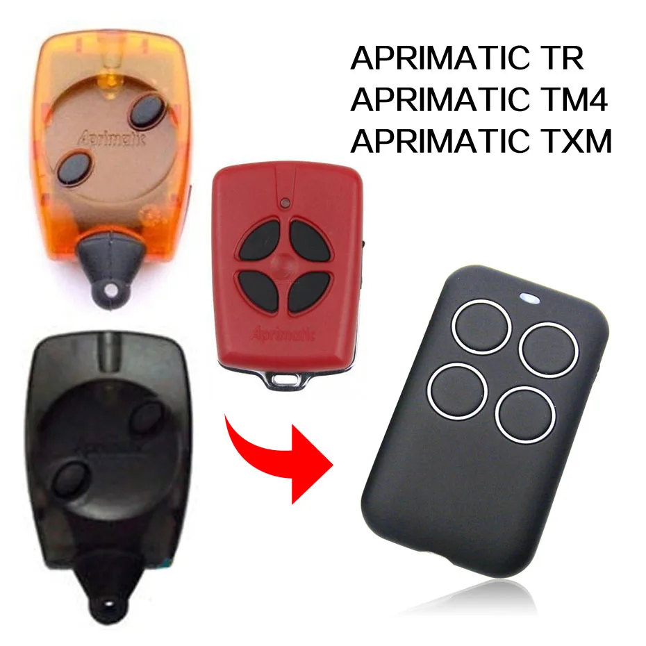 

APRIMATIC TR2 TR4 TM4 TXM remote control universal gate garage remote control APRIMATIC TR TM4 TXM remotes duplicator 433.92MHz