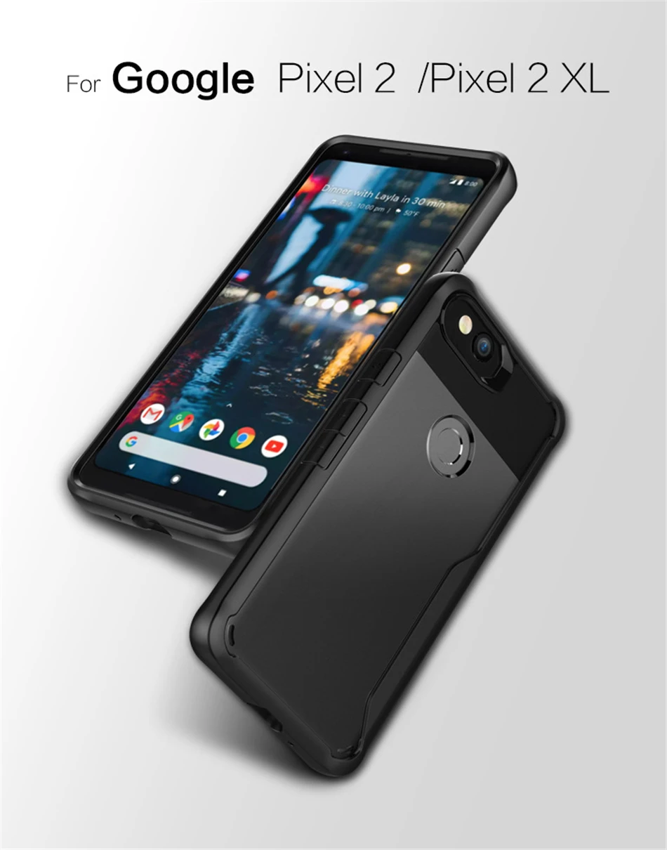 

Heavy Duty Bumper For Google Pixel 2 3 Case Transparent Shield Hybrid Drop Protection Armor Cover For Google Pixel 2 3 XL Case
