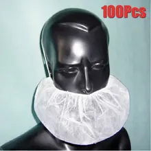 100 шт одноразовая маска для бороды, снуд, защитная пищевая маска для бороды для пищевой промышленности, ресторанов, приготовления пищи