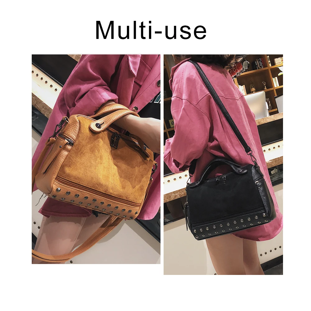 هيرالد الأزياء خمر Nubuck الجلود الإناث أعلى-حقائب بيد برشام أكبر النساء حقائب كتف السيدات دراجة نارية حقيبة ساعي هيرالد الأزياء خمر Nubuck الجلود الإناث أعلى-حقائب بيد برشام أكبر النساء حقائب كتف السيدات دراجة نارية حقيبة ساعي