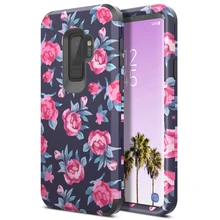 3 in 1 Hard Case For Samsung Galaxy S9 plus Cover Flowers For Bumper PC Silicone Shockproof Cover For Samsung Note 8 9 Case 3 in 1 Hard Case For Samsung Galaxy S9 plus Cover Flowers For Bumper PC Silicone Shockproof Cover For Samsung Note 8 9 Case