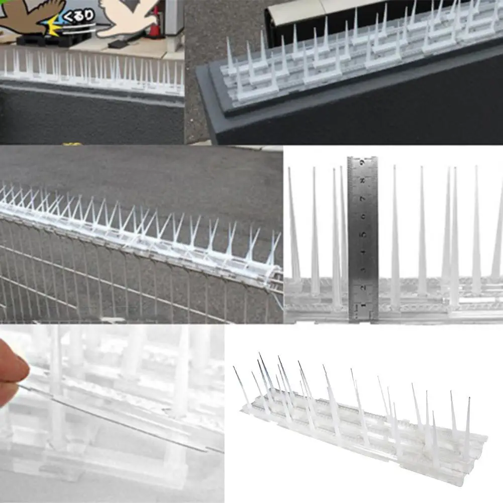 3 шт 4 м пластиковые птицы и шипы для отпугивания голубей Анти Птица анти голубь Спайк для избавления голубей и отпугивания птиц борьба с вредителями