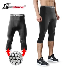 Honeybomb наколенники, мужские укороченные брюки, мужские колготки для бега, Компрессионные спортивные леггинсы, штаны для спортзала, фитнеса, тренировок, баскетбола
